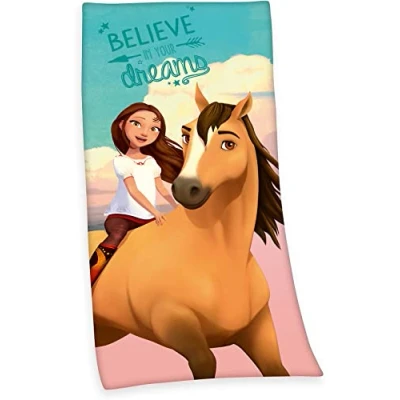 Image of Herding Spirit Bath Towel, 150 x 75 cm, Cotton, Multicoloured