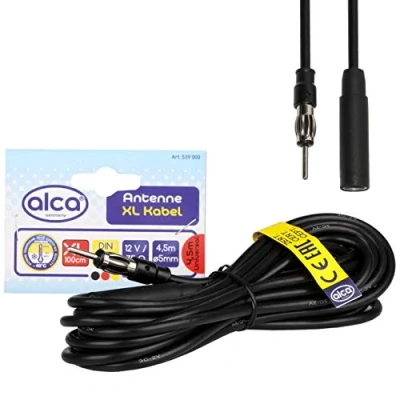 Image of alca Universal Car Radio Aerial Antenna Cable Extension Lead 4.5 Meter XL