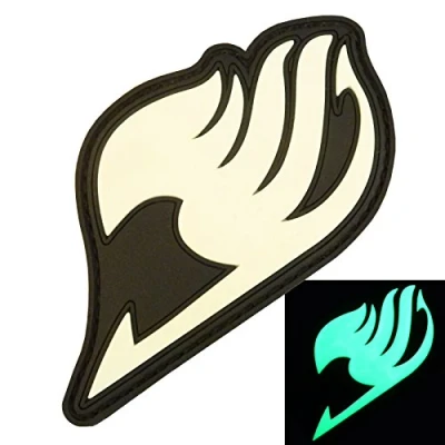 Image of 2AFTER1 Glow Dark GITD Fairy Tail Japanese Manga Anime PVC Rubber 3D Touch Fastener Patch