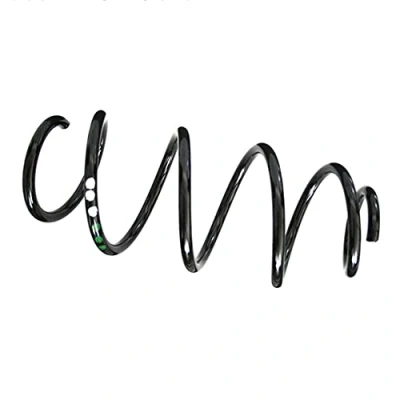 Image of 6R0411105B Coil spring SKF VKDL 31074 Front Axle with constant wire diameter white (3x), green (3x) without sleeve