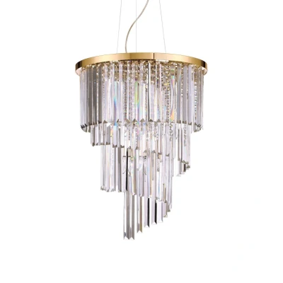Image of Carlton 12 Light Pendant Gold, E14