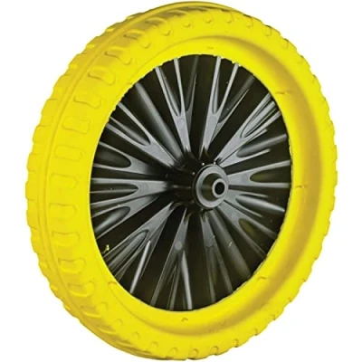 Image of Walsall Wheelbarrows Universal Puncture Proof Wheelbarrow Wheel Yellow