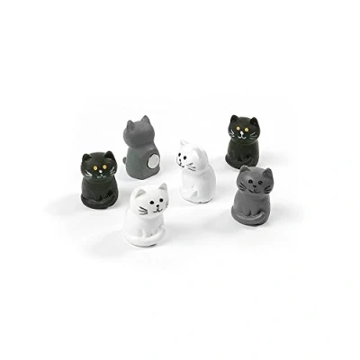 Image of Magnet Expert® Assorted Animal Style Office Magnets Cats (1 set of 6)