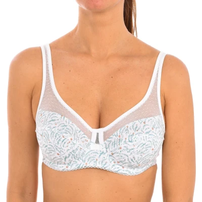 Image of DIM Women&#039;s Generous Underwire Organic Cotton x1 Bra, Print, 38C