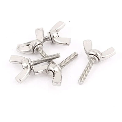 Image of Sourcingmap M3 Male Thread 25mm Long 304 Stainless Steel Wing Screws Bolts 5pcs