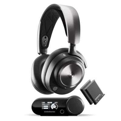 Image of SteelSeries Arctis Nova Pro Wireless Xbox Series X/S Gaming Headset Neodymium Magnetic Drivers Active Noise Cancellation Infinity Power System ClearCast Gen 2 Mic Works with PS5, Switch, PC