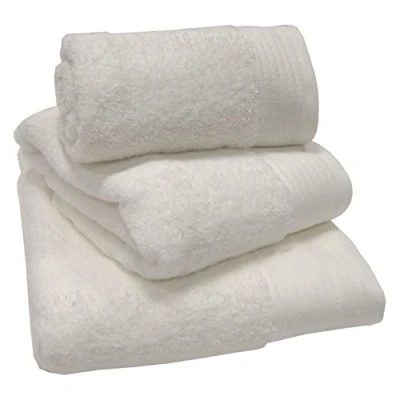 Image of Sue Rossi Ltd 100% Egyptian Cotton Towels 600 GSM Thick Soft Face Hand Bath Towel Sheet XL Super And Colours (White, Towel)