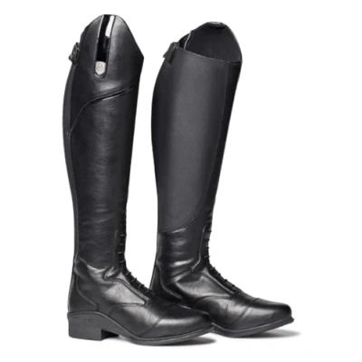 Image of Mountain Horse Womens Veganza Long Riding Boot Black Footwear Calf Size Regular/Wide, 37