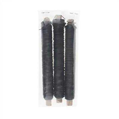 Image of GLOREX 6 2220 058 Winding Wire Annealed 3 x 100 g 0.65 mm Black for Crafts and Binding Arrangements Wreaths
