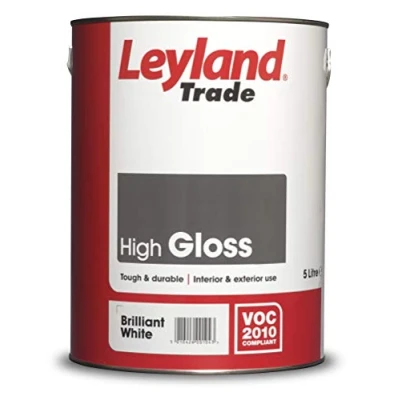 Image of Leyland Trade 264606 High Gloss Paint Brilliant White 5L