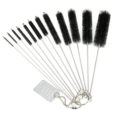 Image of H&amp;S Kettle Spout Brush Pipe Cleaners Teapot Nozzle Set Bottle Tube Glasses Straw Cleaning Cleaner Boiler Brushes