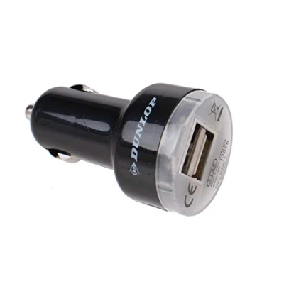 Image of Dunlop Automotive Car Charger Dual USB 12/24V Black