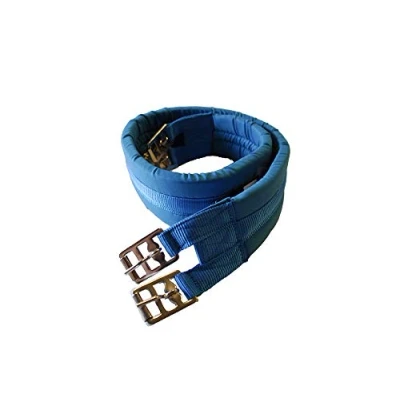 Image of Rhinegold Cotton Padded Girth 46&quot; Turquoise