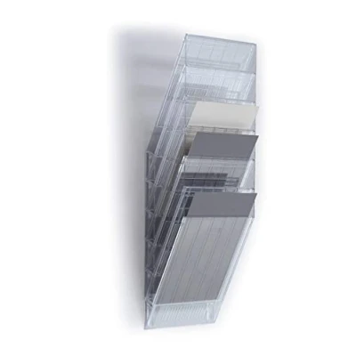 Image of Durable Flexiboxx Literature Holder 6 A4 Portrait Transparent
