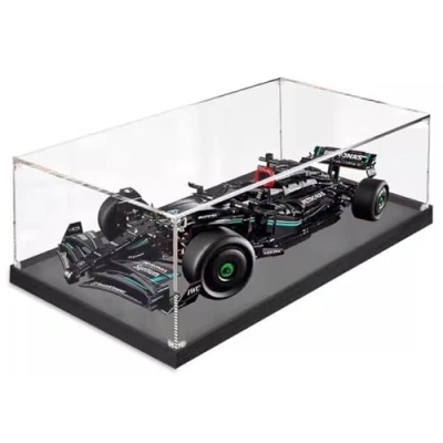 Image of Acrylic Display Case Compatible with Lego 42171 F1 Racing Car, Model Box Transparent Dust Cover (Without Model) B,3mm