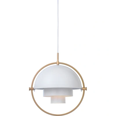 Image of GUBI Multi Lite pendant light, Ø 36 cm, brass/white