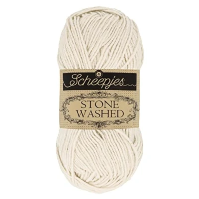 Image of Scheepjes 1664 801 Washed Cotton Yarn, Moon Stone, 1 x 50 g
