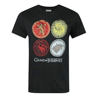 Image of Game of Thrones House Crests Men&#039;s T Shirt Black