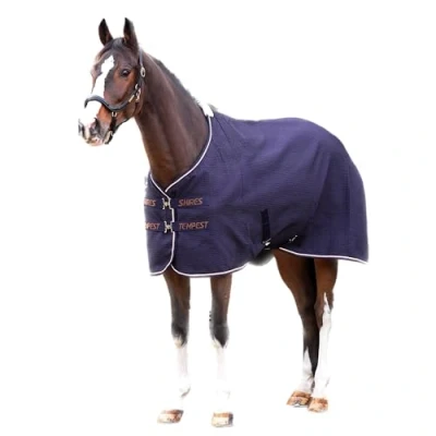 Image of Shires Tempest Original Waffle Rug Navy Blue 7ft0