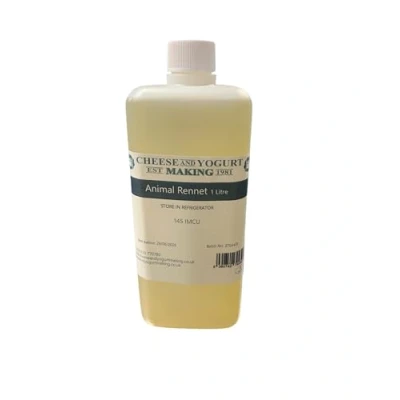 Image of GN Ltd Liquid Animal Rennet, Cheese Making, Milk Curd Forming, Rennet for Home Making Ingredient 1L