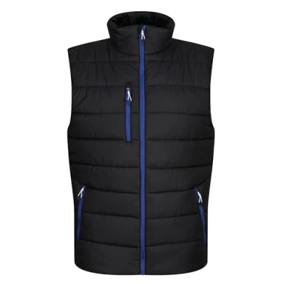 Image of Regatta Professional Mens Navigate Thermal Gilet Body Warmer, Blk/NewRoyal, M EU