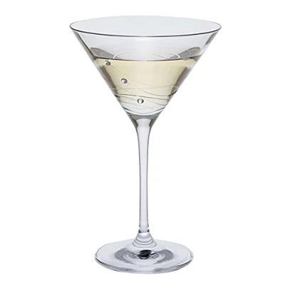Image of Dartington Crystal Glitz Single Martini Glass Gift Boxed, Transparent, ST2734/6/N