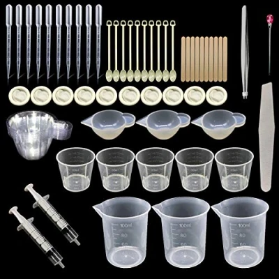 Image of Woohome Silicone Moulds 1 x 10 Cavity Pendant Geometry Mould Resin with Hole for Jewellery DIY Tools