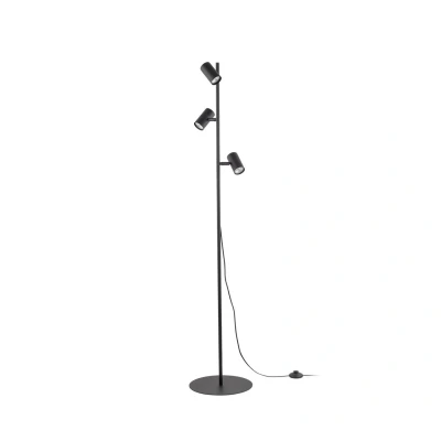 Image of Top Multi Arm Floor Lamp Black 3xGU10