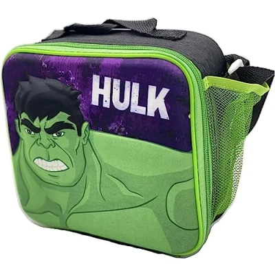 Image of Hulk Avengers Marvel Kids Insulated Lunch Bag School Travel