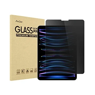 Image of ProCase for iPad Pro 11 Inch Privacy Screen Protector 2022 2021 2020 2018, Anti Spy Tempered Glass Film Guard Apple 11&quot; 4th 3rd 2nd 1st Generation