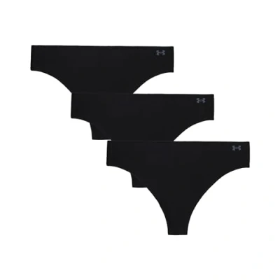 Image of Under Armour Women&#039;s Pure Stretch Thong 3 Pack, Black Core, S