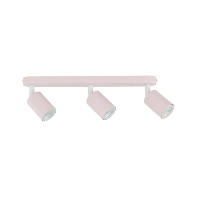 Image of TK Lighting Livia downlight, pink, length 52 cm, steel, 3 bulb.
