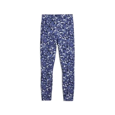 Image of Puma TAD Graphic 7/8 Leggings, Women&#039;s, Size: Medium, Blue crystal
