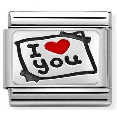 Image of Nomination I Love You Post It Charm