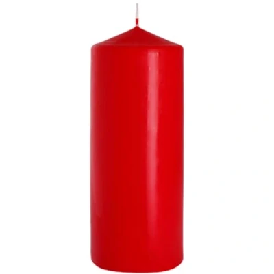 Image of That&#039;s Crackers! Red Pillar Candle 200mm x 80mm Single