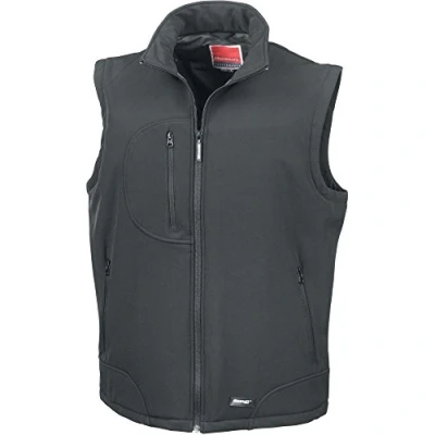 Image of Result Softshell Bodywarmer Black/Black S