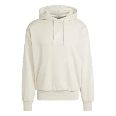 Image of adidas Men&#039;s ESSENTIALS FEELCOZY FLEECE HOODIE, wonder alumina/white, M