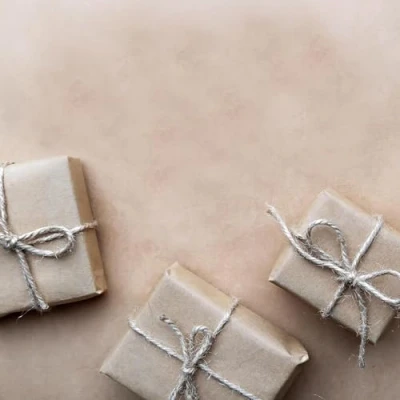 Image of DIVCHI Kraft Paper Multipurpose Brown Wrapping Roll with a Premium &amp; Rustic Finish Ideal for Gift Wrapping, Parcel Packing, Arts Craft (500mm x 25m)