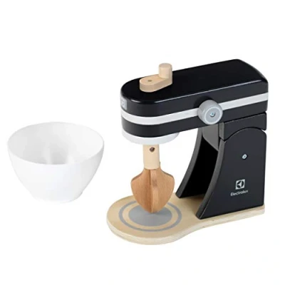 Image of Theo Klein 7405 Electrolux Food Processor, wood I Mechanical mixing and stirring function Accessories for play kitchens Dimensions: 19 cm x 9 17 Toy children from 3 years