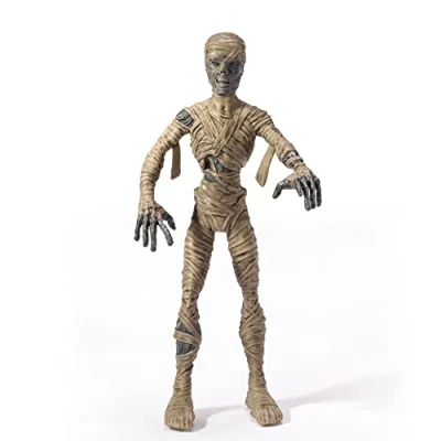 Image of Mummy Mini Bendy Fig 5.5in (14cm) Noble Toys Miniature Bendable Figure Posable Doll Figures,