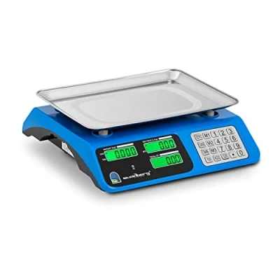 Image of Steinberg Systems Digital Check Weighing Scale Price Computing Retail 40kg/2g Dual LCD SBS PW 402CDS (0.04 40kg, Battery Life 96hrs, Platform 34x24cm)