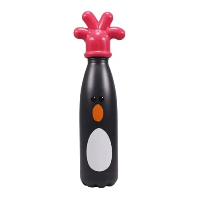 Image of Aardman Water Bottles Wallace and Gromit Metal Bottle Feathers McGraw