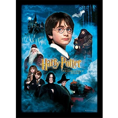 Image of Harry Potter FP10683P PL Philosophers Stone Framed Print, 30 x 40 cm