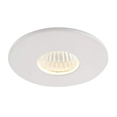 Image of LALO Indoor Miniature LED Lights Mini Recessed Ceiling Downlights Matt White Finish Warm 3000K Spotlights Micro IP44 Waterproof