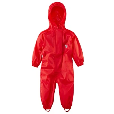 Image of Muddy Puddles Unisex Children Originals Waterproof All in One, Red, 3 4 Years