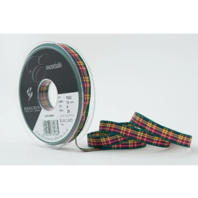 Image of Berisfords 7622 05 Buchanan Tartan Ribbon, Polyester, 10.4 x 4.4 cm