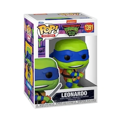 Image of Funko Pop! Movies: Teenage Mutant Ninja Turtles (Teenage (TMNT) ) Leonardo Collectable Vinyl Figure Gift Idea Official Merchandise Toys for Kids &amp; Adults Movies Fans