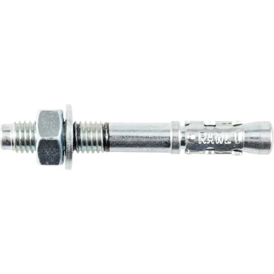 Image of Rawlplug R XPT 10080 M10 10 x 80 mm Zinc Plated Through Bolt (50 pieces)