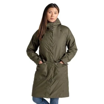 Image of Craghoppers Womens Caithness Jacket Wild Olive Green Size 8 UK