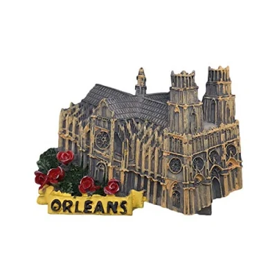 Image of 3D Orleans France Refrigerator Fridge Magnet Tourist Souvenirs Handmade Resin Craft Magnetic Stickers Home Kitchen Decoration Travel Gift